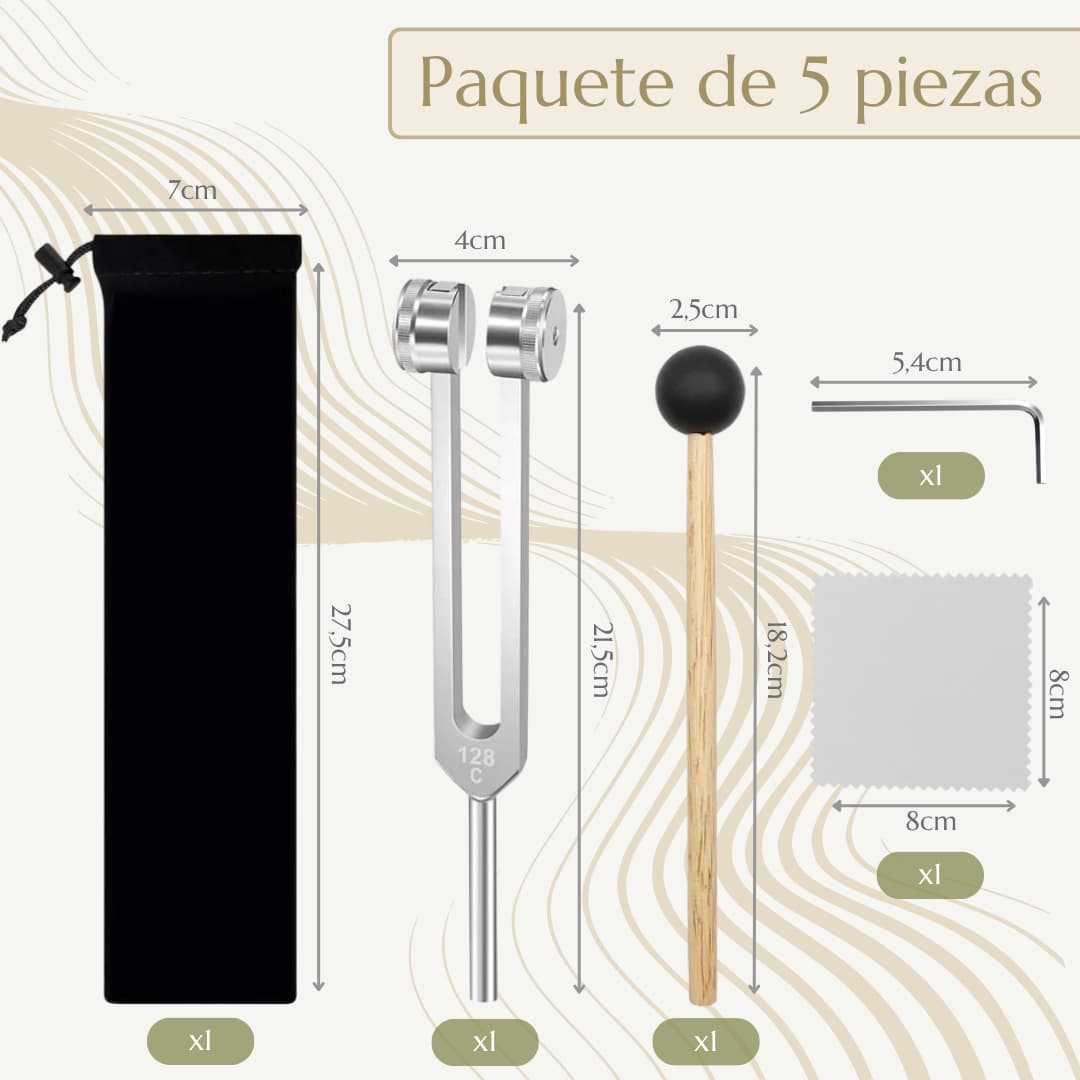 Diapasón 128 Hz para Liberación Corporal