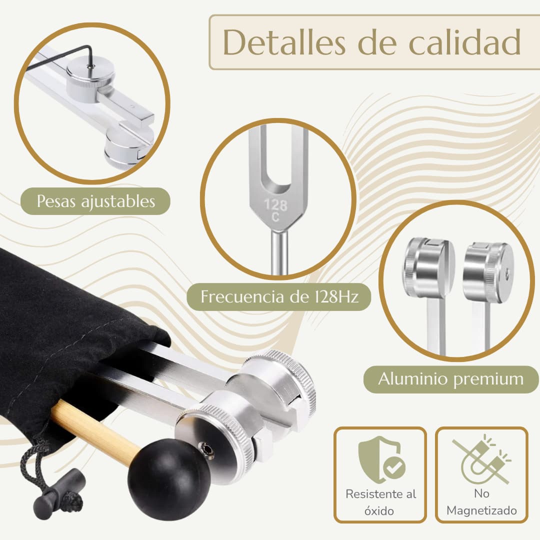 Diapasón 128 Hz para Liberación Corporal