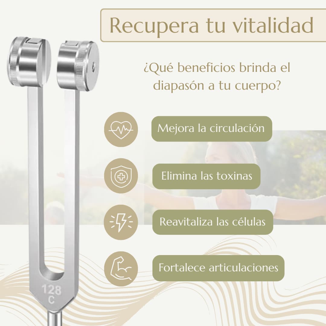 Diapasón 128 Hz para Liberación Corporal